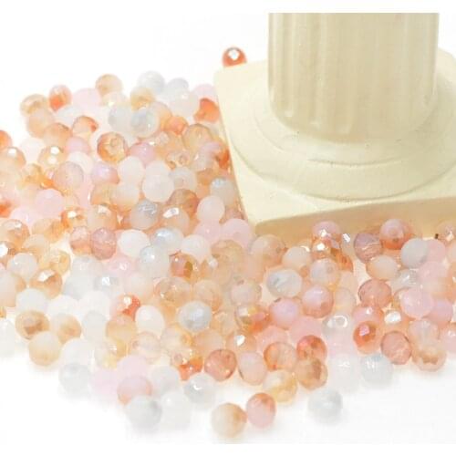 Czech Loose Rondelle Upscale Austrian Crystal Beads for Jewelry Making Diy Jades Color Spacer Faceted Glass Beads Wholesale