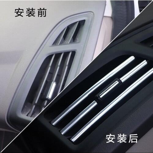 Car Air Outlet Decor Strips Car Shape Interior for Peugeot 206 207 208 301 307 308 407 2008 3008 4008