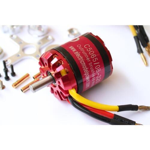Remote control RC high power external brushless motor C5065 electric skateboard hydraulic die motor KV320