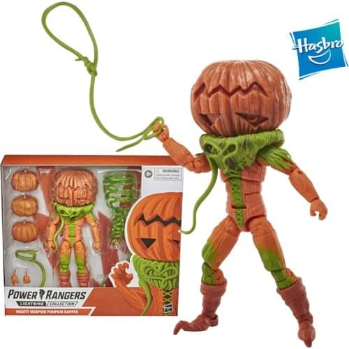 Hasbro Mighty Morphin Power Rangers Lightning Collection Mighty Morphin Pumpkin Rapper Action Figure Model Toy Gift About 16Cm