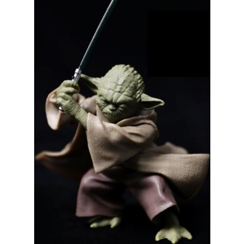 New Disney Star Wars Force Awakening Master Yoda Darth Vader With Sword Action Figure Pvc Model Doll Toy For Kids Birthday Gift