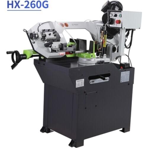 HX-260G Band Saw Machine Steel Cutting Machine Household Angle Bevel Cutting Heavy-duty High-power Profile Metal Square Tube