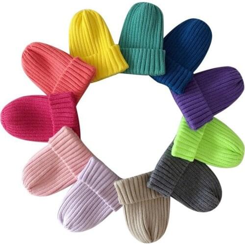 MYZOPER 2019 New Street Dance Korean Version Hip Hop Beanie Solid Color Keep Warm Unisex Simple Knitted Hat Adult Cap