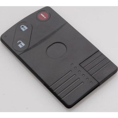 Uncut Keyless Smart Card Remote Key Fob Shell Case Cover for Mazda M5 M6 CX-7 CX-9 RX8