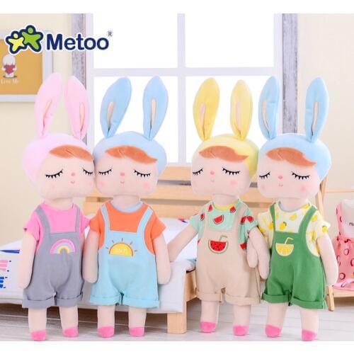 2019 new style Metoo Plush Toys Dress up Angela Dolls Dressing Doll Rabbit Cute Dreaming Girl Gift for Kids Children
