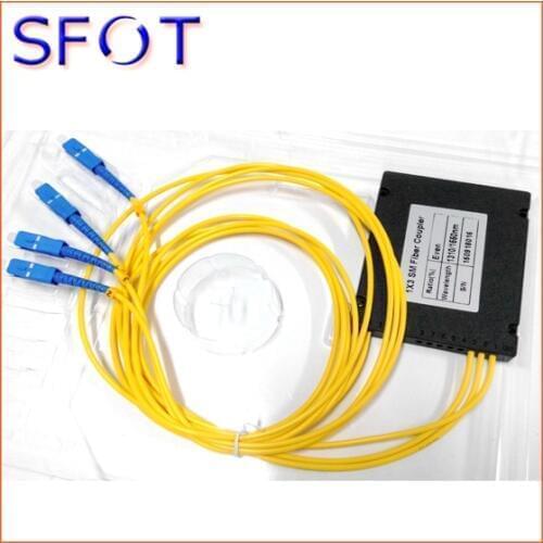 Fiber Optic Splitter, FBT 1*3 Splitter, three window coupler, with SC/UPC connectors