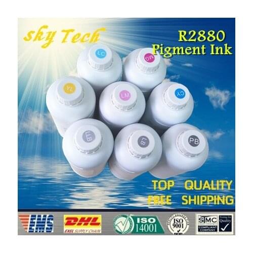 1000ML*8pcs pigment ink suit for Epson stylus photo R2880 ,suit for T0961 - T0969 ,water proof ink , anti-UV
