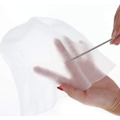 Professional Salon Hair Silicone Hairdressing Highlighting Cap Frosting Weaving Hair Tools & Metal Hook (White)