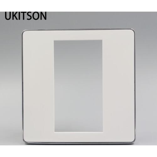Silver Edge 3 Ports Blank Wall Face Frame Empty Outlet