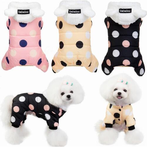 Warm Dog Clothes Clothing Winter Pet Chihuahua Pug Coat Jacket Thick Hoodies For Small Medium Large Dogs Yorkshire Bulldog S-2XL