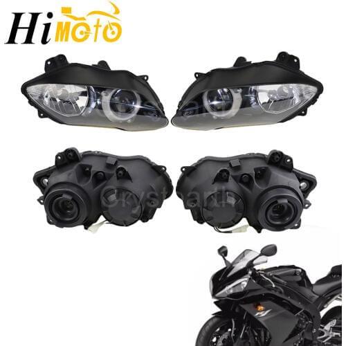 Motorcycle Parts Front Headlight Headlamp Assembly Housing Kit For Yamaha YZF 1000 R1 YZFR1 YZF-R1 2007 2008 07 08