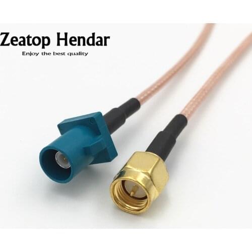 100Pcs RG316 Cable Fakra C Male Jack to SMA / RP-SMA Male / Female Plug GPS Antenna Extension Pigtail Wire15CM 20CM 30CM 50CM