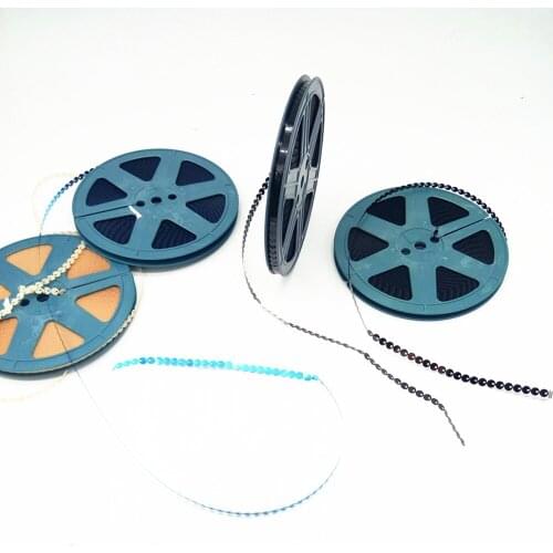 12pcs Popular Sequins reel 7mm with length 95meters per reel Side hole flat glitter sequins for embroidery Garments