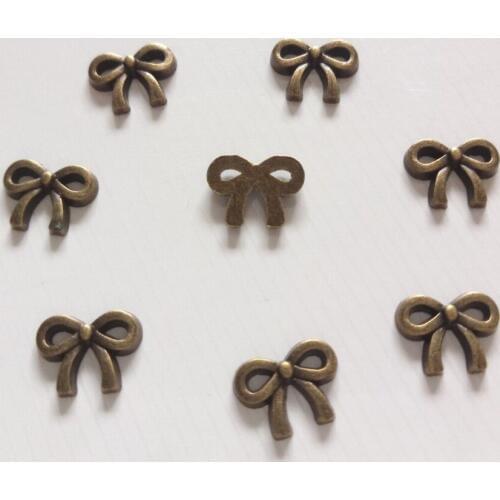 Hot 20pcs 11x8mm Vintage Bowknot Charms Fit Making Necklace/Bracelet/Earring/Bag/Apparel Fashion Diy Jewelry Accessories