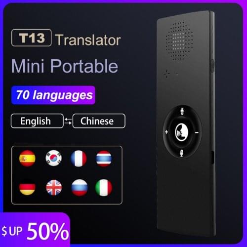 BT APP Translator Portable Audio Translator Intelligent Instant Real-time Smart Voice Language Offline Translator 40 Languages