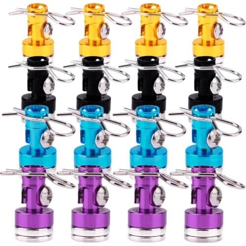4pcs / pack Blue Metal Magnetic Invisible Body Post