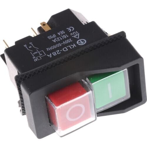 5pins Waterproof Magnetic Explosion-proof Pushbutton Switch KLD28A IP55 220v Magnetic Starter Electromagnetic Switches