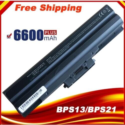 6600mAh 7Cell Laptop Battery for SONY VAIO VGP-BPS13/S VGP-BPS13A/S VGP-BPS21/S VGP-BPL21A VGP-BPS13A/B VGP-BPS21B VGP-BPL13