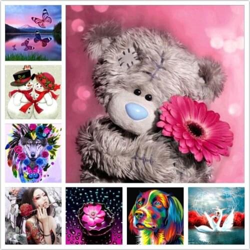 Diamond Painting Cartoon Character Animal Landscape DIY Cross Stitch Applique Diamond Embroidery Full Square/Round Drill Unframe