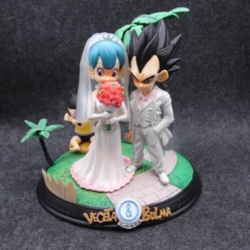 Anime Dragon Ball Z Vegeta & Bulma Wedding Day Figure Model Toys
