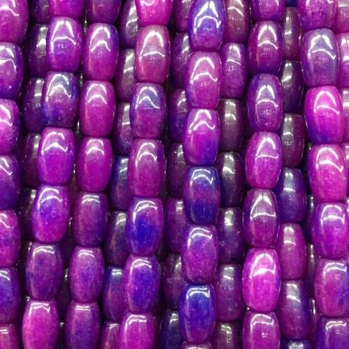 Free shipping Women Fashion Jewelry 6x9mm purple Jaspe Loose Beads FG8891