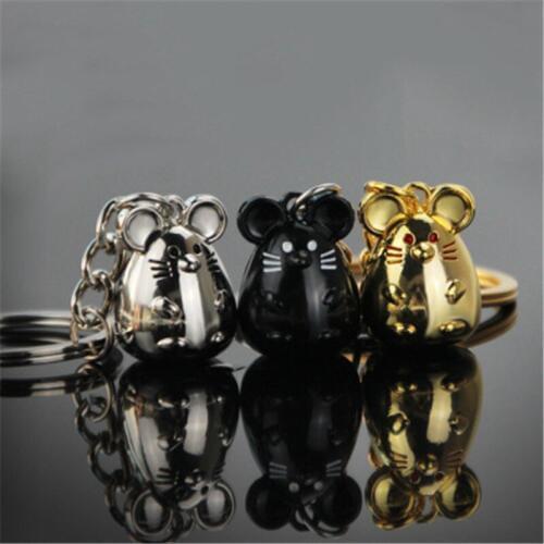 New Fashion Rat Mouse Keychain Fashion Ratchet Animal Remote Keychain for Car Pendant Bag Custom Keychain for Woman Gift