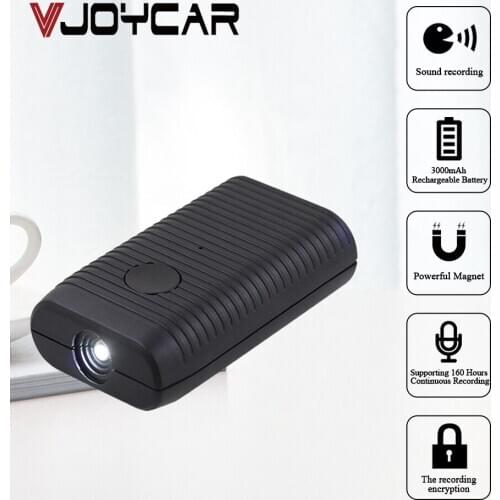 VJOYCAR Digital Audio Voice Recorder 3200mah Voice Activated Mini Magnet Light Torch 8GB 16GB Dictaphone Recording For Security