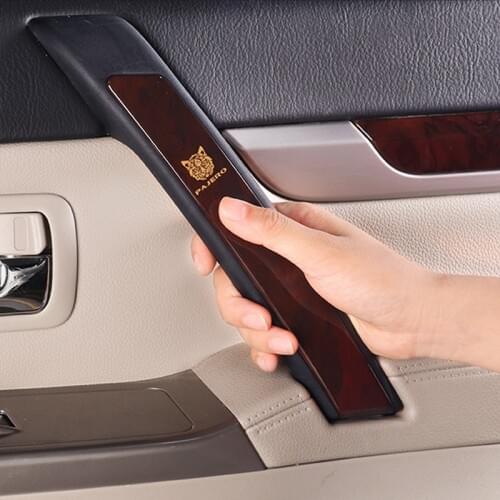 For Mitsubishi Pajero interior modification Pajero V97V93V95V98 peach wood door handle decoration stickers