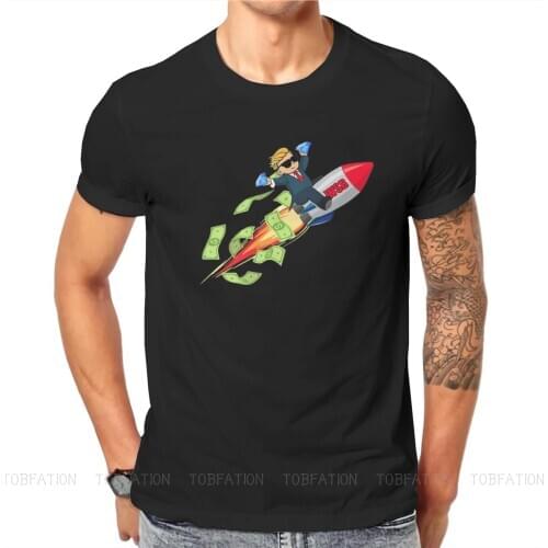WSB To The Moon Classic Wallstreetbets Stock and Option Trading T Shirt Vintage Bigsize Crewneck TShirt Harajuku Men Streetwear