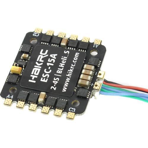Hakrc 15A / 20A Blheli_S BB2 2-4S Dshot 4 In 1 ESC Speed Controller for 130 180 210 250 DIY FPV Racing Drone Multcopter Outdoor