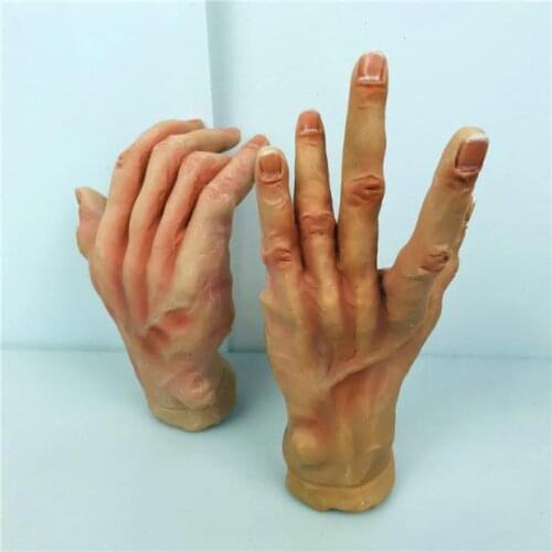 Limited Collection Cute Vintage Resin Lifelike Palm Hand Doll Toy Birthday Gift Home Deco Art