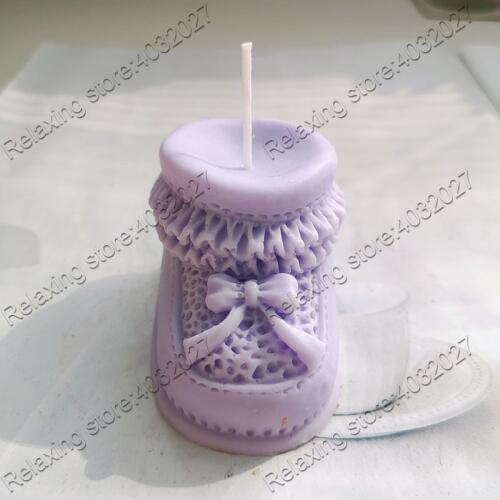 Creative Silicone Candle Molds Shoes Shape Silicon Plaster Mould DIY Soap Molds Candle Molds