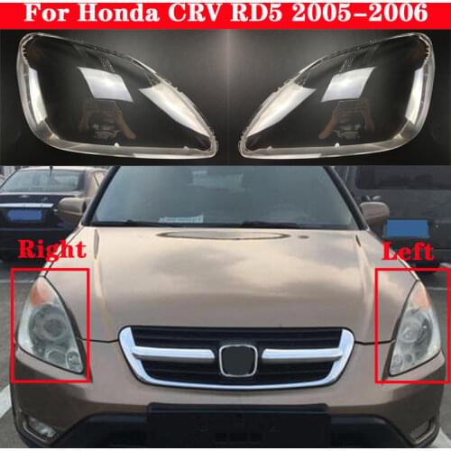 Auto Light Caps For Honda CRV RD5 2005-2006 Car Headlight Cover Transparent Lampshade Lamp Case Glass Lens Shell
