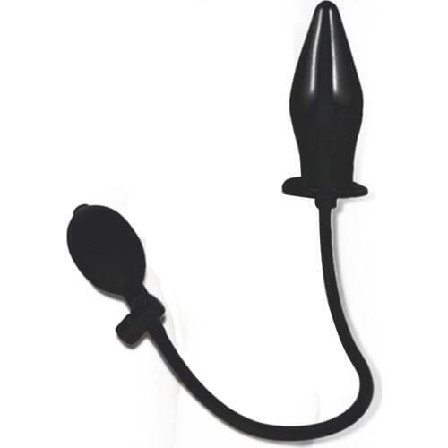 Soft Silicone Inflation Anal Plug Butt Insert Massager Unisex Adult Sex Toys for woman or man Health care sex toy