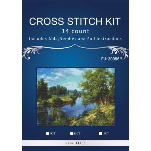 New Embroidery Counted Cross Stitch Kits Needlework - Crafts 14 ct DMC DIY Arts Handmade Decor - dream forest 3