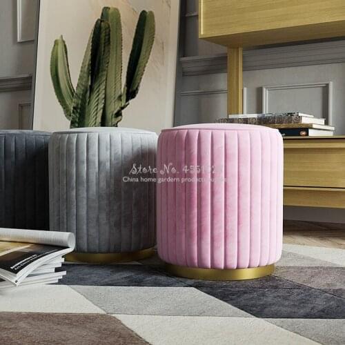 New Dressing Stool Ottoman Stylish Quality Pouf Change Shoes Small Sofa Fashion Living Room 43*30cm