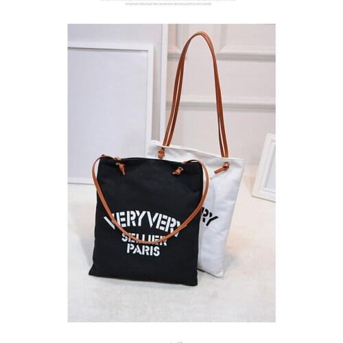 New Style Casual Shoulder Bag Ladies Handbags Green Portable Letter Pattern Student Bag Shopping Bag 2 Colors Optional