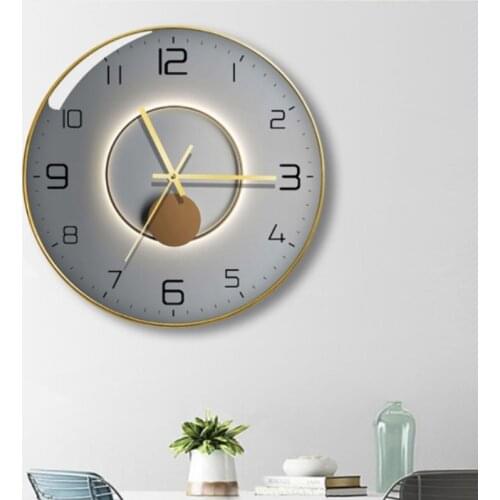 Creative Digital Wall Clock Modern Design Simple Art Silent Luxury Nordic Wall Clock Living Room Reloj Pared Home Decor DG50WC