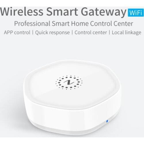 ZigBee Gateway Tuya Smart Home Gateway WiFi Multi-function Device Linkage Central Control Host ZigBee Support Alexa, Google Home