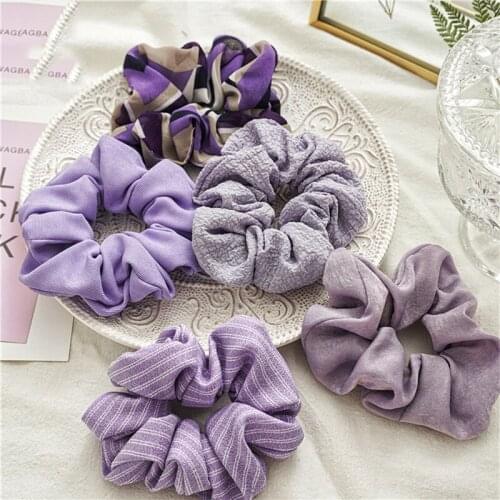Sweet Girls Scrunchies Chiffon Hair Ties Girls Ponytail Holders Rubber Band Elastic Hairband Hair Accessories