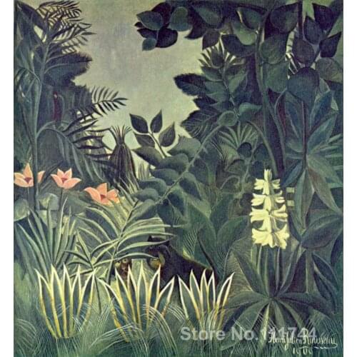 Modern art painting The Equatorial Jungle Henri Rousseau replicas High quality Hand painted