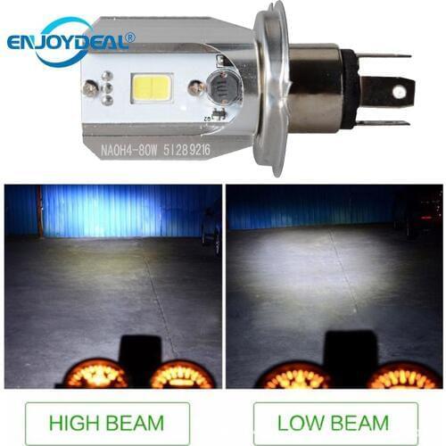 H 4 Led Headlight Motorcycle Moped Light Bulbs Light Turn Signal 6000K Led Motorcycle Scooter Light Bulb Motorbike