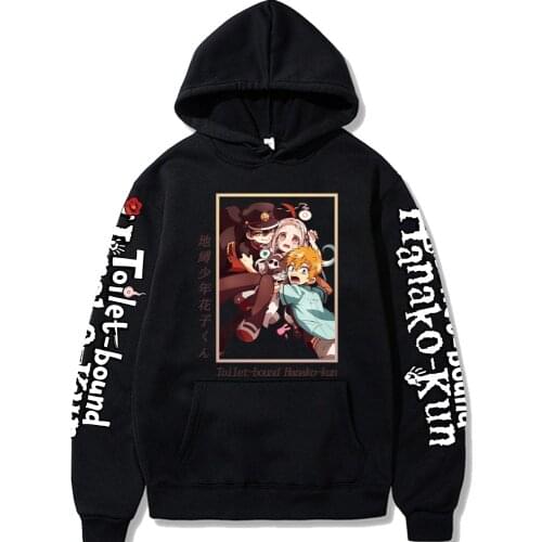 Toilet-bound Hanako-kun Hoodie Hip Hop Harajuku Anime Casual Tops Long Sleeves Hoodie Sweatshirt Autumn Man Cloth Unisex