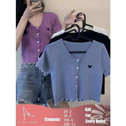 Butterfly Embroidery Top 4 Colors For Chosen Sexy Top For Women Vintage Style Cute Tops Special Offer Tank Top Women Streetwear