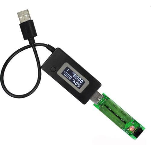 USB Current And Voltage Meter Monitor Tester Detects Mobile Phone Charging Mobile Power Capacity LCD Display