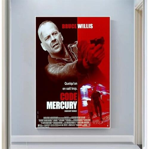 V2202 Mercury Rising (3) Vintage Classic Movie Wall Silk Cloth HD Poster Art Home Decoration Gift