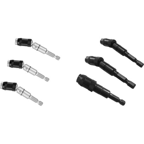 1/4 Magnetic Screw Drill Tip,Magnetic Pivot Drill Bit Holder,20 degree Bendable Magnetic Drill Extender 3Pcs