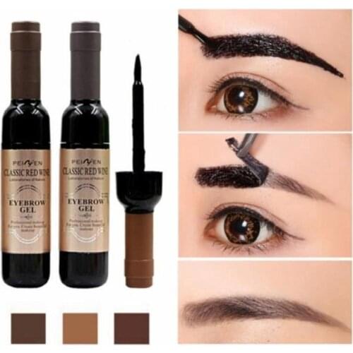 1pc Classic Red Wine Eyebrow Dye Tearing Eyebrow Gel Dyeing Tint Shade Eyebrow Cream Waterproof Lasting Makeup Cosmetic TSLM2
