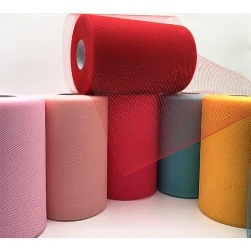 15cm 100 Yards Tulle Roll Crystal Fabric Organza Spool Wedding Decoration Birthday Party Kids Baby Shower Wedding Decorations