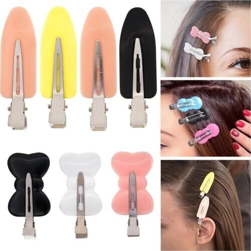2/3/4Pcs No Bend Seamless Hair Clips Side Bangs Fix Fringe Barrette Makeup Washing Face Accessories Women Girls Styling Hairpins